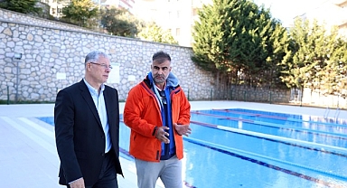 Mudanya havuzu kışa hazırlanıyor.