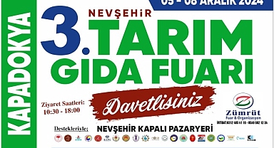 Nevşehir Kapadokya Tarım Ekipmanları, Gıda ve Hayvancılık Fuarı için hazırlıklar tamam.