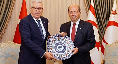 Rektör Prof. Dr. Budak, KKTC Cumhurbaşkanı Tatar’ı ziyaret etti