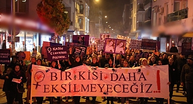 Seferihisar kadına yönelik şiddete karşı mücadelenin sesi oldu