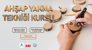 Ahşap Yakma Tekniği Kursu Başlıyor
