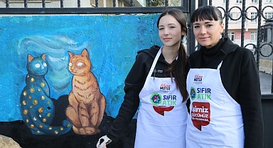 Bayrampaşalı öğrenciler, ‘can dostlarımız’ için resim yaptı