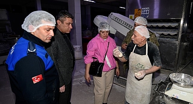 Bornova’da fırınlara gece denetimi: Başkan Eşki sahada