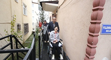 Büyükşehir’den engelli birey için özel rampa
