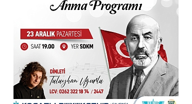 Büyükşehir, İstiklal Marşı Şairi Mehmet Akif'i anacak