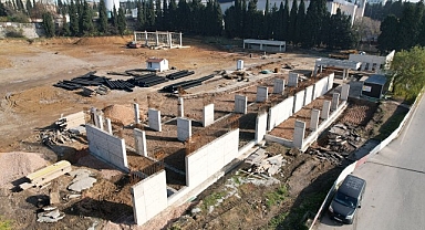 Çayırova otobüs garajı hızla ilerliyor