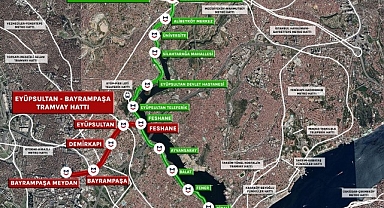 İstanbul’un Yeni Raylı Sistemi: Eyüpsultan - Bayrampaşa Tramvay Hattının Yapımı Sürüyor