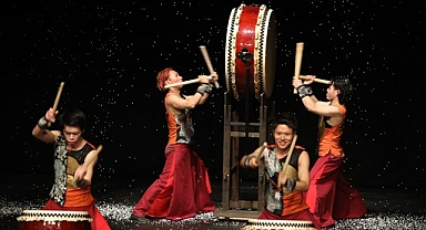 Japon davulu Wadaiko grubu “Sai” gösterisi İstanbul'da sahnelendi