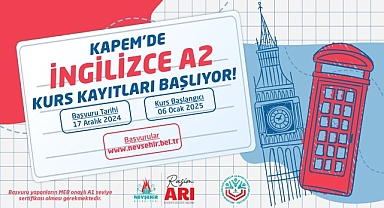 KAPEM'de İngilizce A2 Kursu İçin Kayıtlar Başlıyor