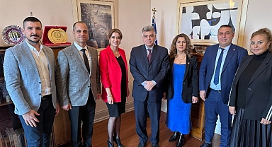 Karabağlar Belediyesi Komisyon Üyelerinden Yunanistan İzmir Başkonsolosluğuna Ziyaret