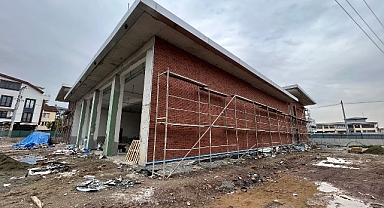 Kartepe İtfaiye binasında çalışmalar sürüyor