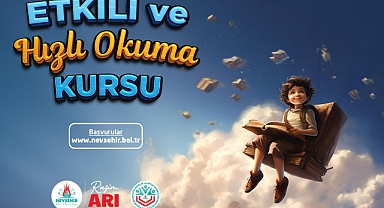 Nevşehir’de Etkili Ve Hızlı Okuma Kursu Açılacak