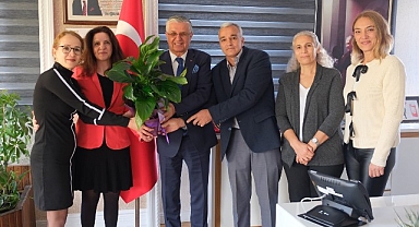 Okul aile birliğinden Başkan Topaloğlu’na ziyaret