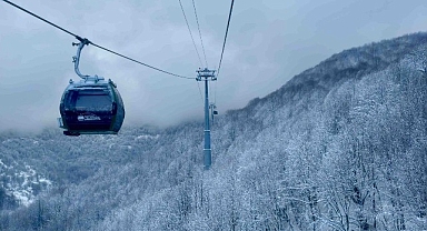 Teleferik keyfi kaldığı yerden