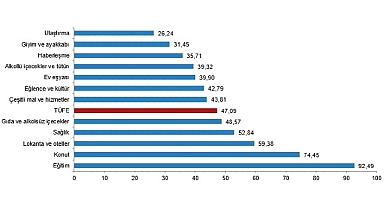 Tüik Tüketici fiyat endeksi (TÜFE) yıllık %47,09, aylık %2,24 arttı