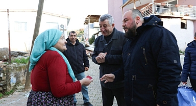 Yeni yıl pastası ve sepeti Başkan Günay'dan