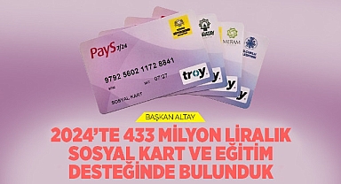 Başkan Altay: “2024’te 433 Milyon Liralık Sosyal Kart ve Eğitim Desteğinde Bulunduk”