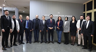 Başkan çerçioğlu'na aydın gazeteciler cemiyeti'nden ziyaret