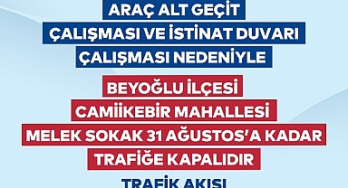 Beyoğlu’nda yol ve çevre düzenlemesi başlıyor