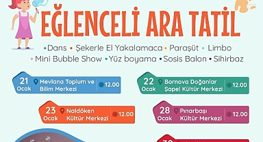 Bornovalı çocuklar yarıyıl tatilinde doya doya eğlenecek!