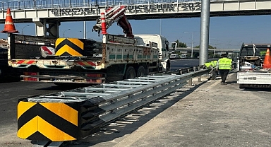 Büyükşehir'den 65 bin metre oto korkuluk