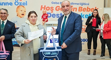 Canik'te Anne Adaylarına Bebek Destek Paketi