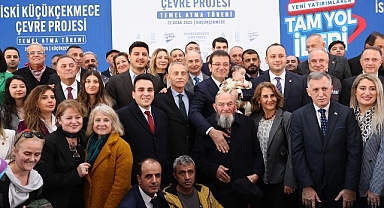 İBB başkanı imamoğlu’nun katılımıyla küçükçekmece çevre projesi’nin temeli atıldı
