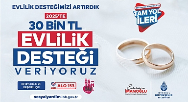 İstanbul Büyükşehir Belediyesi Evlilik Desteği 30 Bin TL’ye Çıkarıldı
