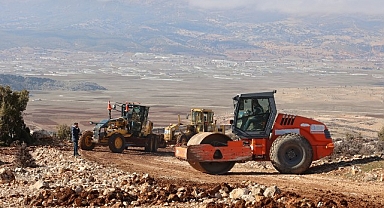 Müren yayla yolunda stabilize çalışmaları başladı
