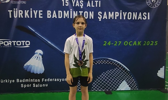 Osmangazili genç badmintoncudan gururlandıran başarı