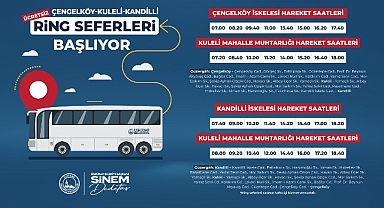 Üsküdar’da çengelköy - kuleli - kandilli ring seferleri başlıyor