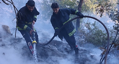 Antalya Büyükşehir itfaiyesinden orman yangınına müdahale