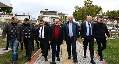 Başkan Böcek kurutma ve paketleme tesisini gezdi