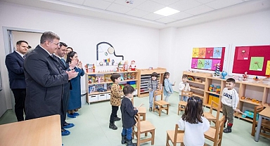 Başkan Tugay Yamanlar’da 20’nci çocuk etkinlik merkezinin açılışını yaptı