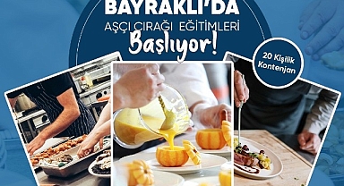 Bayraklı’da ücretsiz ‘aşçı çırağı’ eğitimi