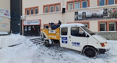 Canik'te Karla Mücadelede Sınav Seferberliği