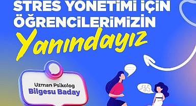 Efes Selçuk Belediyesi sınav kaygısı yaşayan öğrencilerin yanında
