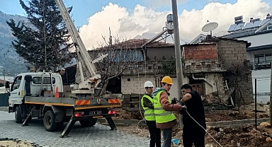 Göynük Mahallesi’nde yol yapım çalışması