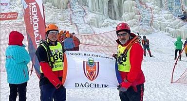 İnegöllü Sporcu Buz Tırmanış Türkiye Şampiyonu Oldu