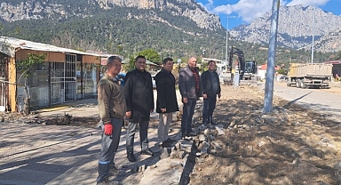 Kemer’de altyapı çalışmaları