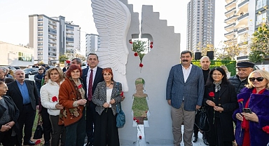 Mersin Yenişehir’de depremde kaybolan çocuklar anısına anıt yapıldı