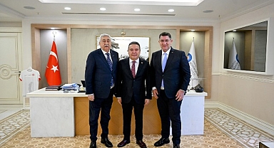 TESK Başkanı Palandöken'den Başkan Böcek'e ziyaret
