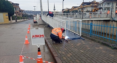 Akarca Yaya Köprüsü’ne engelli rampası