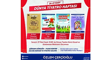 Başkan Çerçioğlu, Aydınlıları Dünya Tiyatro Haftası Etkinlikleri ile Buluşturuyor