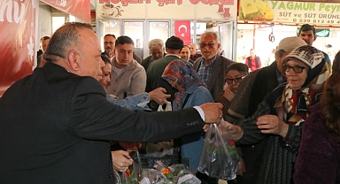 Başkan Özel’den Kadınlara 8 Mart Hediyesi: 12 Bin Çiçek Fidesi Dağıtıldı