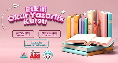 Etkili Okur Yazarlık Kursu 7 Nisan'da Başlıyor