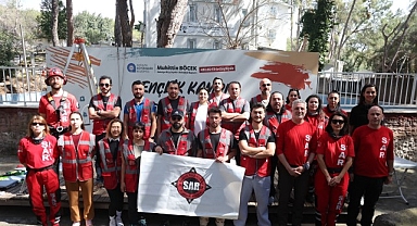 Gençlik kampında arama kurtarma gönüllülerine eğitim kampı