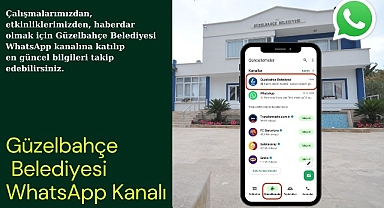 Güzelbahçe Belediyesi WhatsApp Kanalı hizmete açıldı