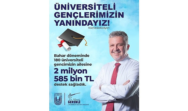 Lüleburgaz Belediyesi’nden 2 milyon 585 bin TL'lik üniversiteli desteği