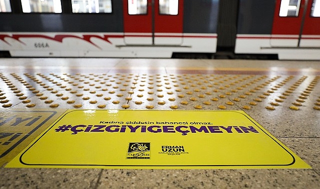 Narlıdere'den İzmir Metro'da güçlü mesaj: ÇİZGİYİGEÇMEYİN